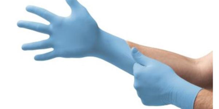 Aurelia Robust Blue Nitrile Gloves Medium 100/Box