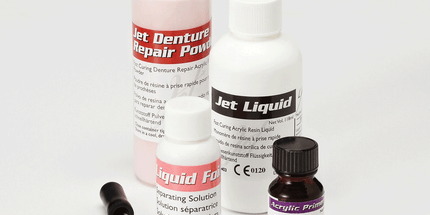 Jet Denture Repair - Powder, 4-oz  - Clear