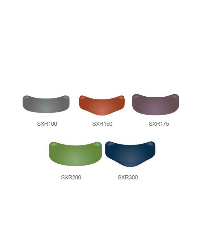 Slick Bands XR bicuspid matrix with extension Red: 60 Count
