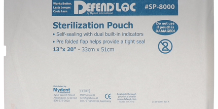 Defend - Steri-Pouches Defendloc 13"X 20" 200/Bx