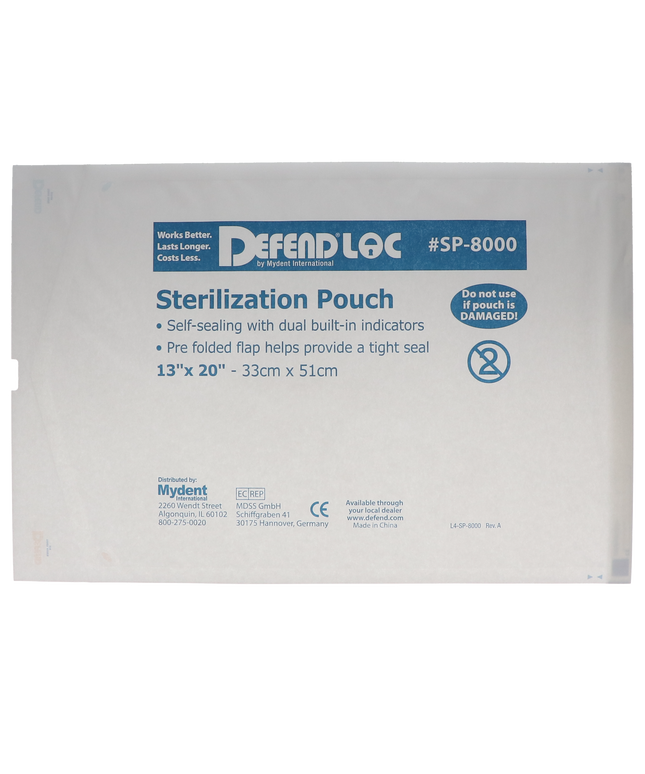 Defend - Steri-Pouches Defendloc 13"X 20" 200/Bx