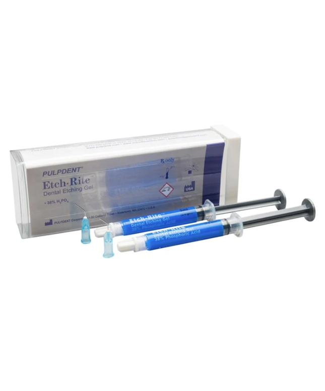 Etch-Rite Twin Pack: 2 x 3 mL syringes + 25 applicator tips