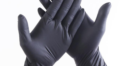 Cranberry - Carbon Black Nitrile Gloves Small 200/Box