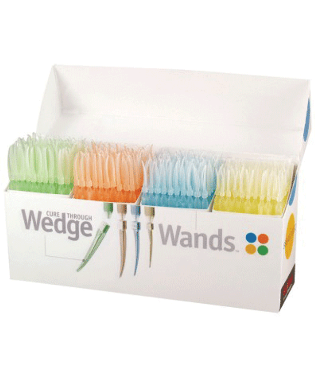 Wedge Wands Kit: 100 Yellow, 100 Blue, 100 Orange and 100 Green