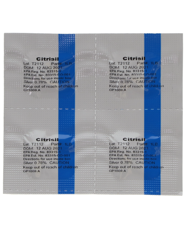 Citrisil Dental Waterline Cleaner 48 tabs/box Blue for 1 liter bottle