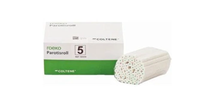 Coltene - Roeko Parotisroll #5 (.3125" x 4") Non-Sterile cotton rolls with plastic rod