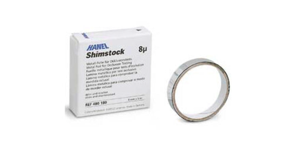 Coltene - Hanel ShimStock Foil- 8 micron, 5/16", no color coating, when teeth are