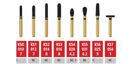 Coltene - Alpen Ks Shapes 5Pk, Coarse Grit Black
