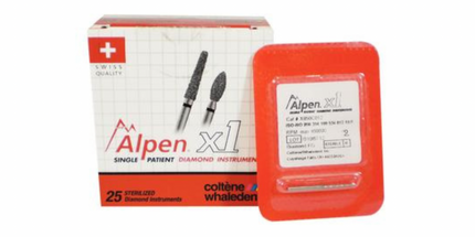 Coltene - Alpen x1 FG #859.012 Coarse Grit, Pointed Cone Shaped 25/Pk