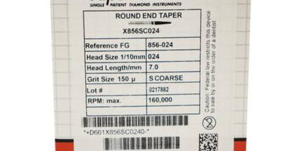 Coltene - Alpen x1 FG #856.024 Super Coarse Grit, Round End Taper Large 25/Pk