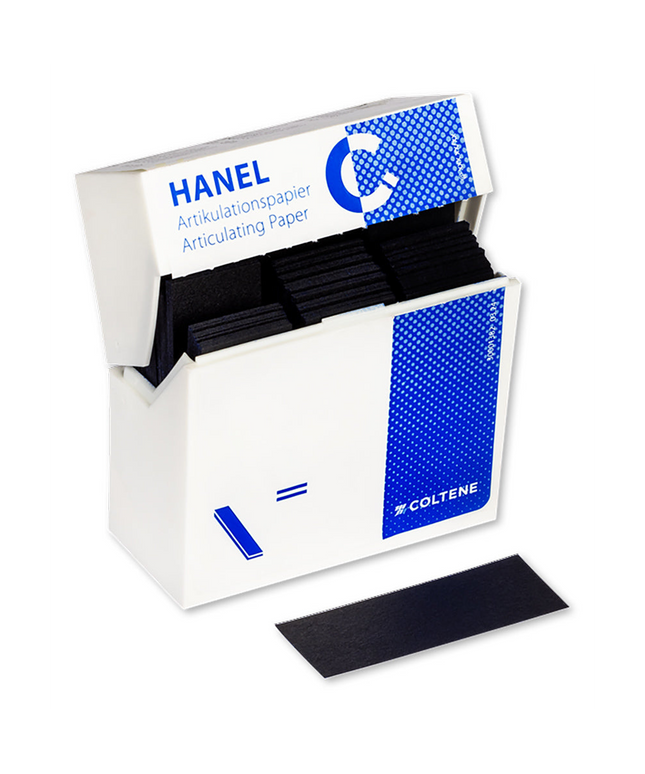 Coltene - Hanel Articulating Paper, .008" (200 microns) Blue Articulating Paper Strips