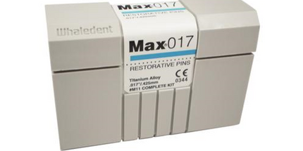 Coltene - Max M-11 Complete Kit .017" / .425 mm (Blue) Titanium Alloy Restorative Pins
