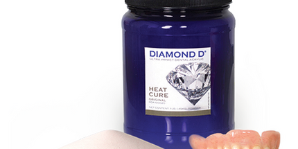 Keystone - Diamond D Ultra Impact Acrylic, Heat Cure, Original Shade (pink), 1 pound