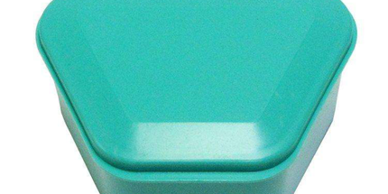 Keystone - Denture Cups - New Age Aqua, 12/Box. Denture Storage Cases 1-3/4" deep
