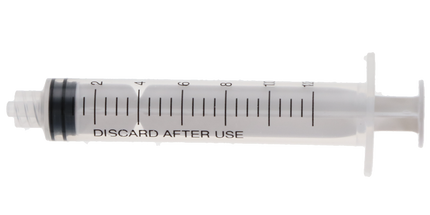 Plasdent - 12Cc Luer Lock Syringes Plastic, Disposable, 100P/Bx