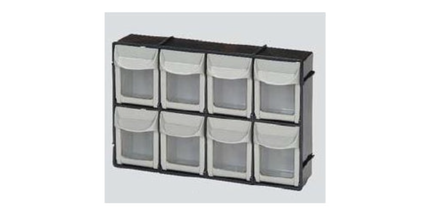 Plasdent - 6-Bin Unit, Black Frame