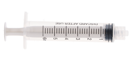 Plasdent - 6Cc Luer Lock Syringes Plastic, Disposable, 100P/Bx