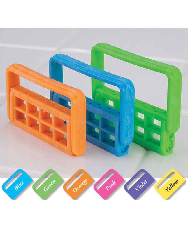 Plasdent - Bur Caddy- Neon Blue