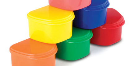 Plasdent - Classic Denture Bath 12Pcs/Box Assorted Colors