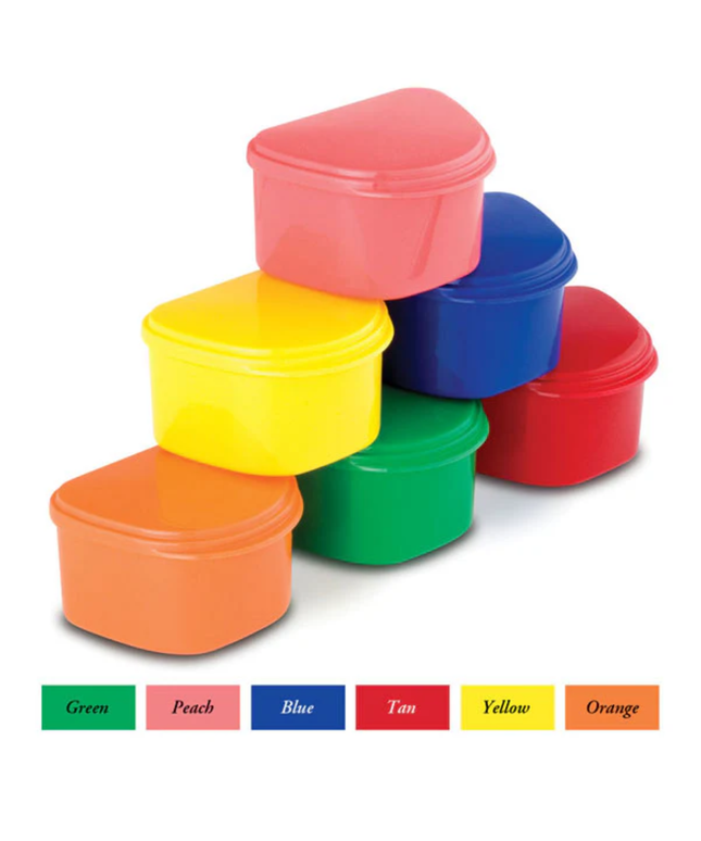 Plasdent - Classic Denture Bath 12Pcs/Box Assorted Colors
