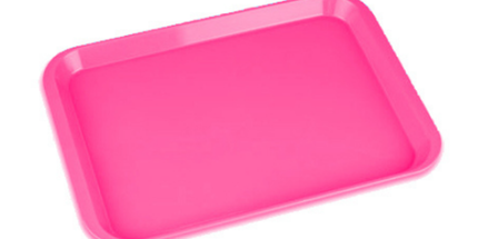 Plasdent - Flat Tray Size F-Neon Pink