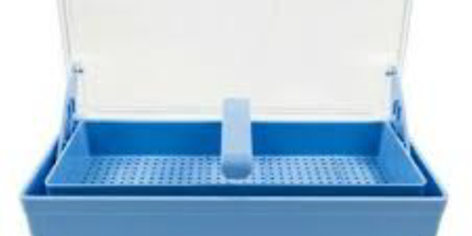 Plasdent - Germicide Tray Blue With Clear Lid