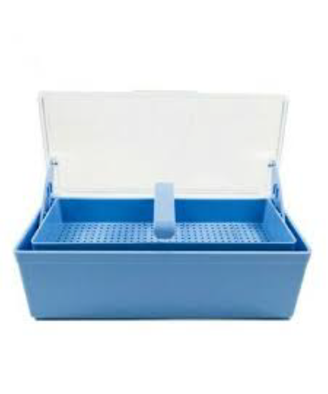 Plasdent - Germicide Tray Blue With Clear Lid
