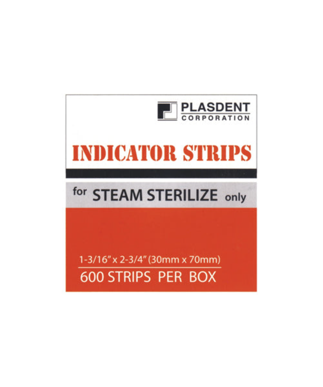 Plasdent - Indicator Strips (600Pcs/Bx) 1-3/16"X2-3/4", Steam