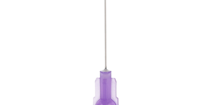 Plasdent - Monovac Irrigator Tips 30Ga, Purple, 100Pcs/Box Side Vented, Monoject Style