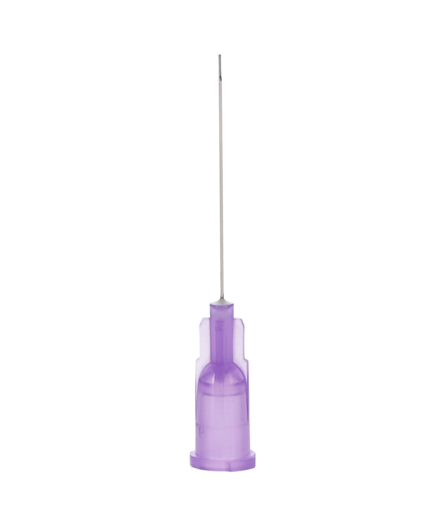 Plasdent - Monovac Irrigator Tips 30Ga, Purple, 100Pcs/Box Side Vented, Monoject Style