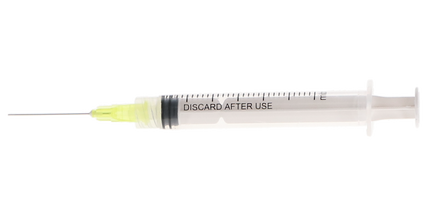 Plasdent - Pre-Tipped Irrigator Syringe 3Cc, 27Ga, 100Pcs/Box Side Vented, Monoject Style