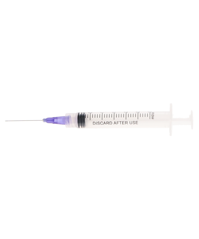 Plasdent - Pre-Tipped Irrigator Syringe 3Cc, 30Ga, 100Pcs/Box Close End, Max-I-Probe Style