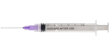 Plasdent - Pre-Tipped Irrigator Syringe 3Cc, 30Ga, 100Pcs/Box Side Vented, Monoject Style