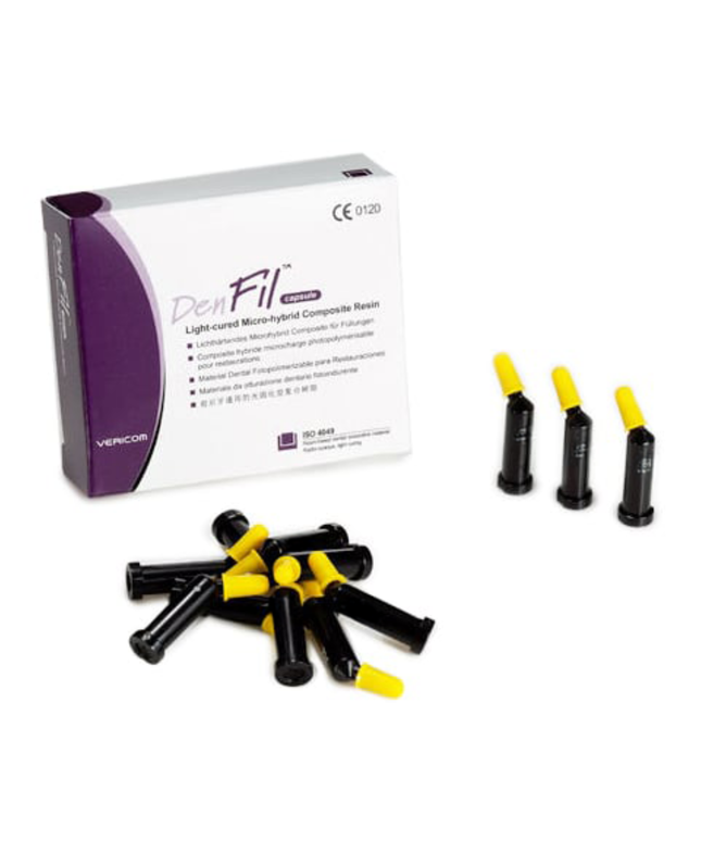Vericom - DenFil Capsule Refill A3, Light-Cured Restorative Micro Hybrid Composite Resin