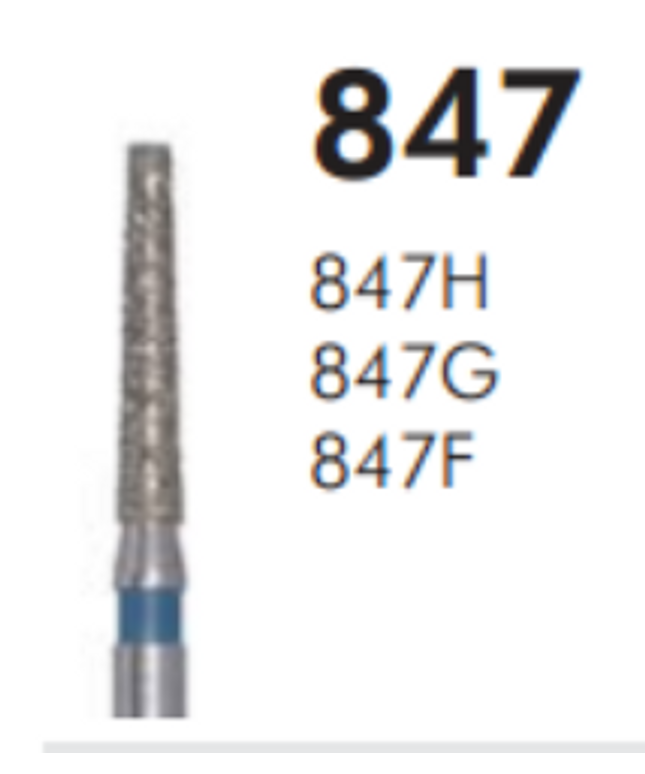 Meisinger - Diamonds FG Tapered Flat End Coarse 5/pk