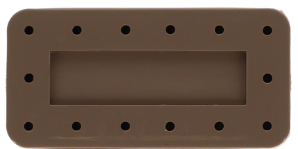 Plasdent - Rectangular Bur Block - Beige, Magnetic, 14 Burs Capacity, Dimension