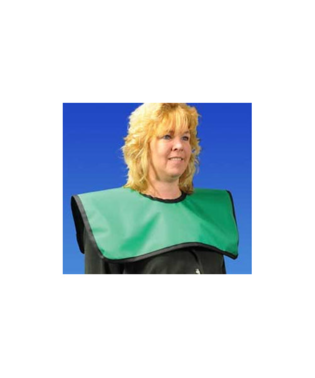 Palmero - Adult Cling Shield Pano-Cape Apron, Mauve Vinyl with black binding, 23