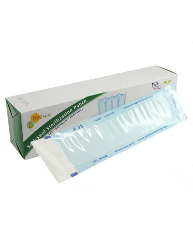 Cranberry - BeeSure Sterilization Pouches 2.75x10.5 200/Box