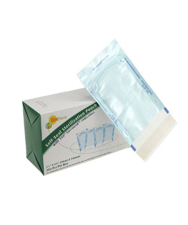 Cranberry - BeeSure Sterilization Pouches 3.5x5.75 200/Box