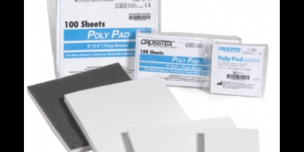 Crosstex - 3" x 6" (8cm x 15cm) Poly Mixing Pad. Extra heavy with a high poly 100/Sheets