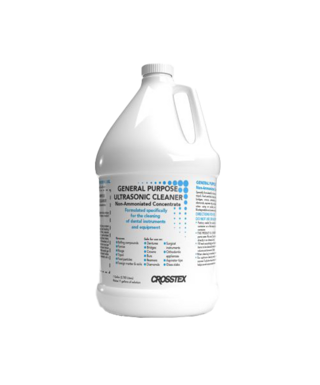 Crosstex - General Purpose Non-Ammoniated Ultrasonic Cleaner, 10:1 Concentrated 1 Gallon