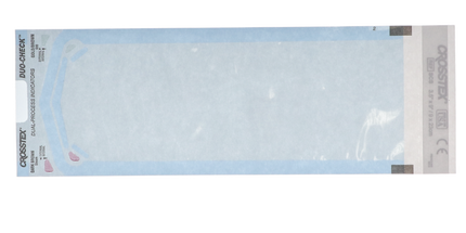 Crosstex - Duo-Check 3-1/2" x 9" Triple Seal Paper/Blue Film Sterilization Pouch