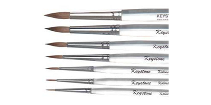 Keystone - Kolinsky Ceramist Brush, #4, Made with all natural high quality