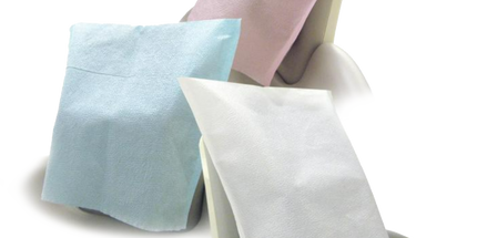 Medicom - Medicom 10" x 10" Lavender Tissue/Poly Head Rest Covers, Box of 500 Covers