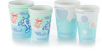 Medicom - Medicom Healthy Teeth 5 oz. Poly Coated Paper Cups, Case of 1000