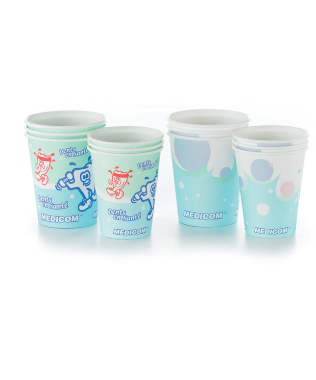 Medicom - Medicom Healthy Teeth 5 oz. Poly Coated Paper Cups, Case of 1000