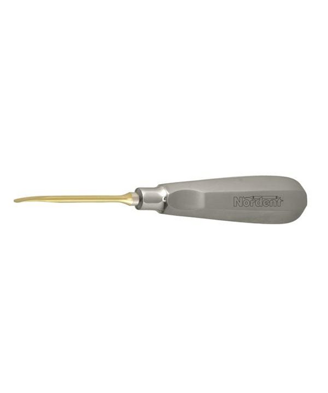 Nordent - 3 mm Curved, Titanium Nitride Coated Luxating Elevator with Stainless