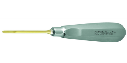 Nordent - 3 mm Straight, Titanium Nitride Coated Luxating Elevator with Stainless
