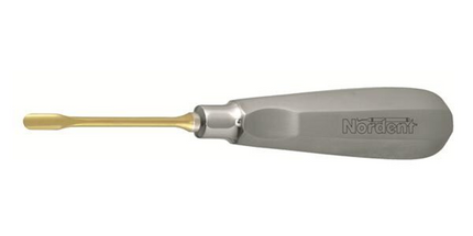 Nordent - 5 mm Straight, Titanium Nitride Coated Luxating Elevator with Stainless