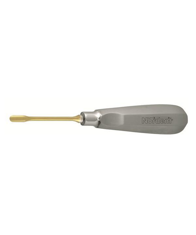 Nordent - 5 mm Straight, Titanium Nitride Coated Luxating Elevator with Stainless